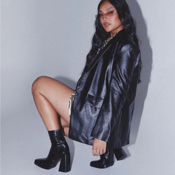 New Princess Polly Jocelyn leather blazer - Picture 11 of 11